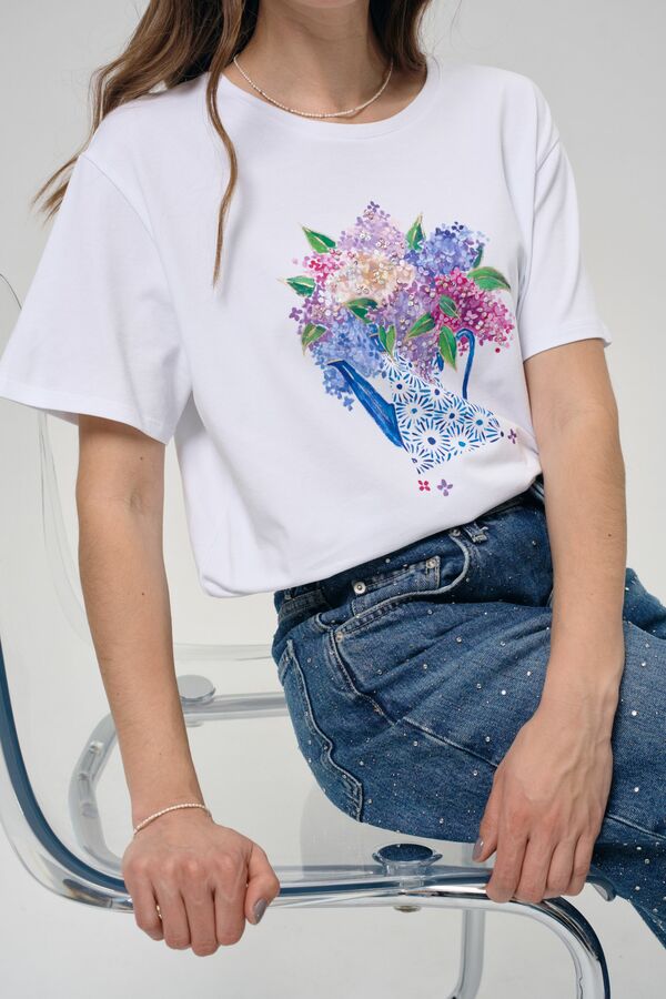 Футболка сирень