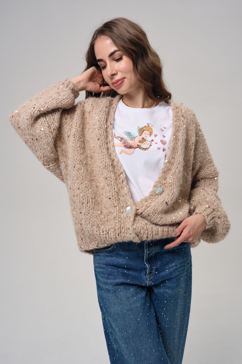 Футболка ангел с лирой