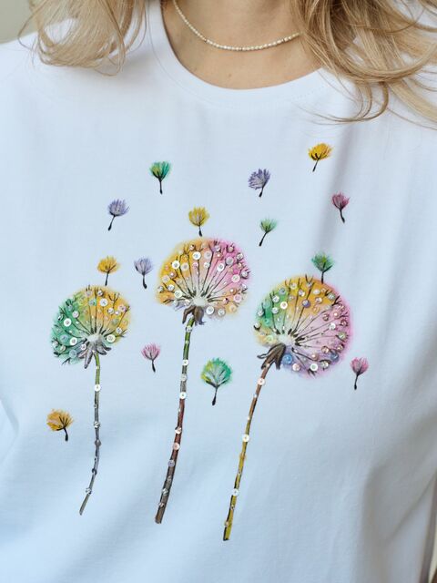 Футболка одуванчики