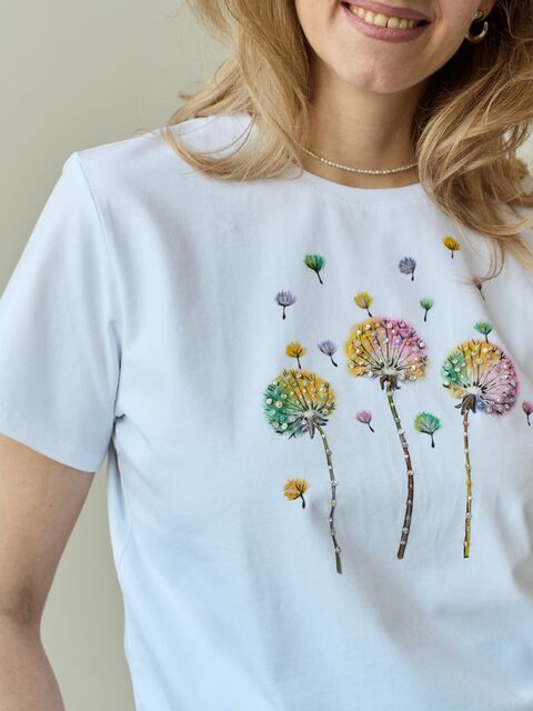 Футболка одуванчики