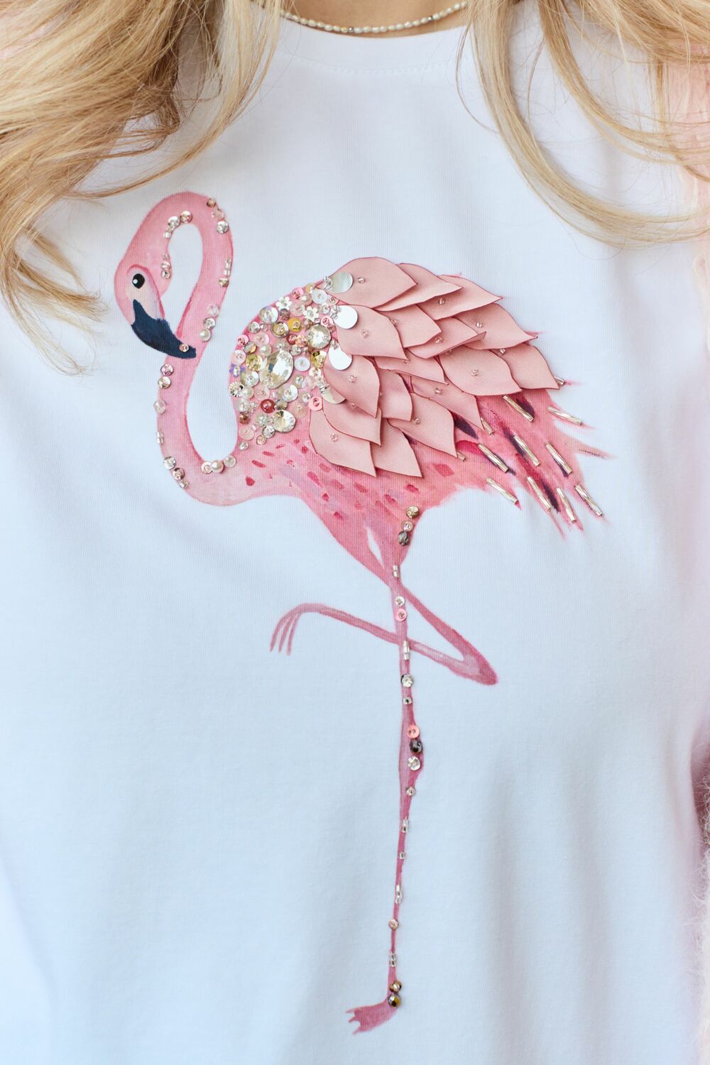 Футболка с фламинго