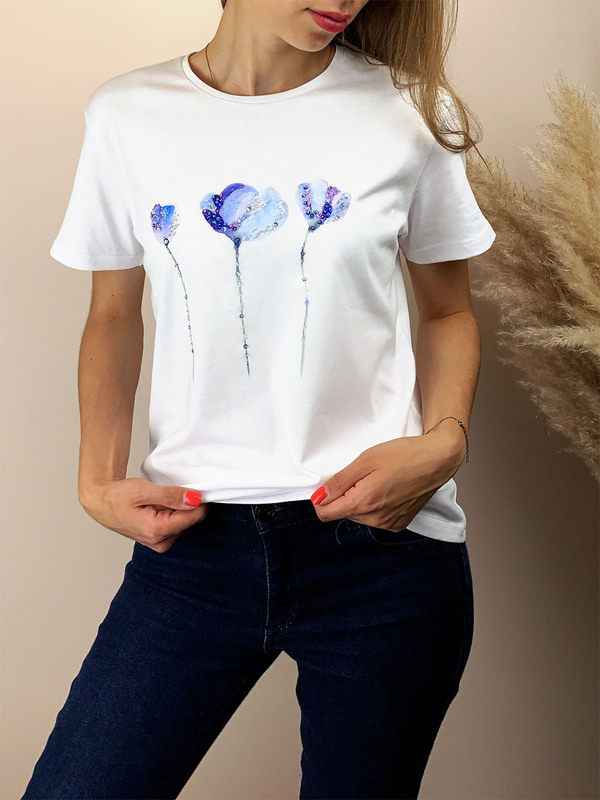 Футболка ирисы