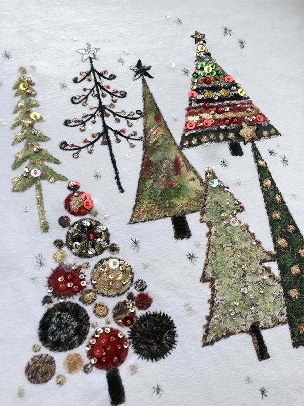 Футболка елки новогодние