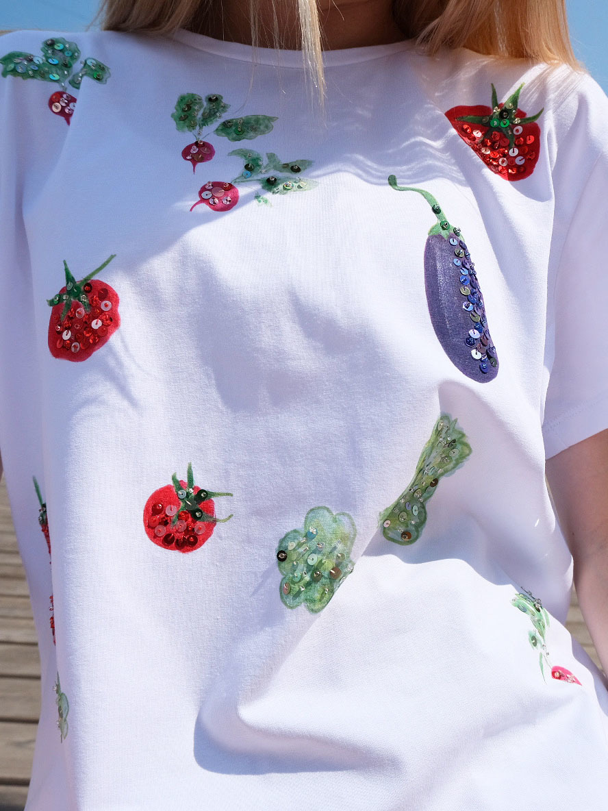 Футболка овощи