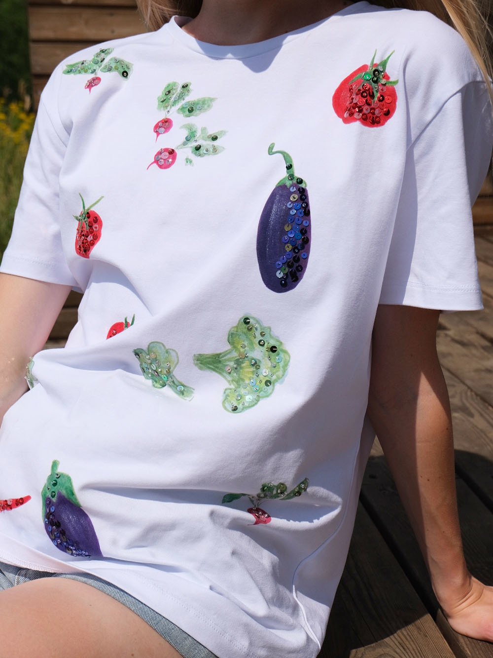 Футболка овощи