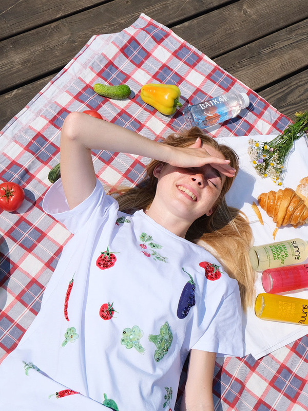 Футболка овощи