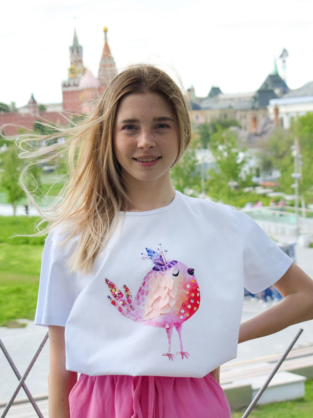 Футболка кокетка