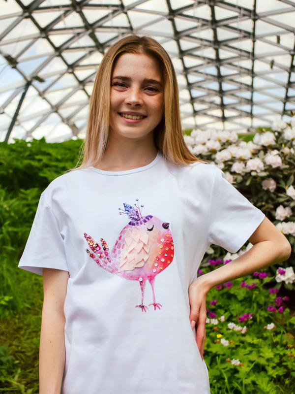 Футболка кокетка