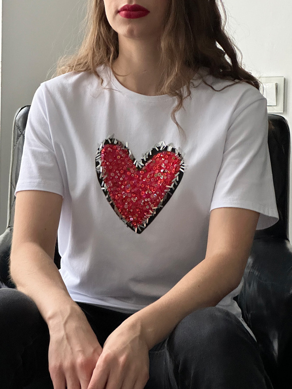 Футболка сердце
