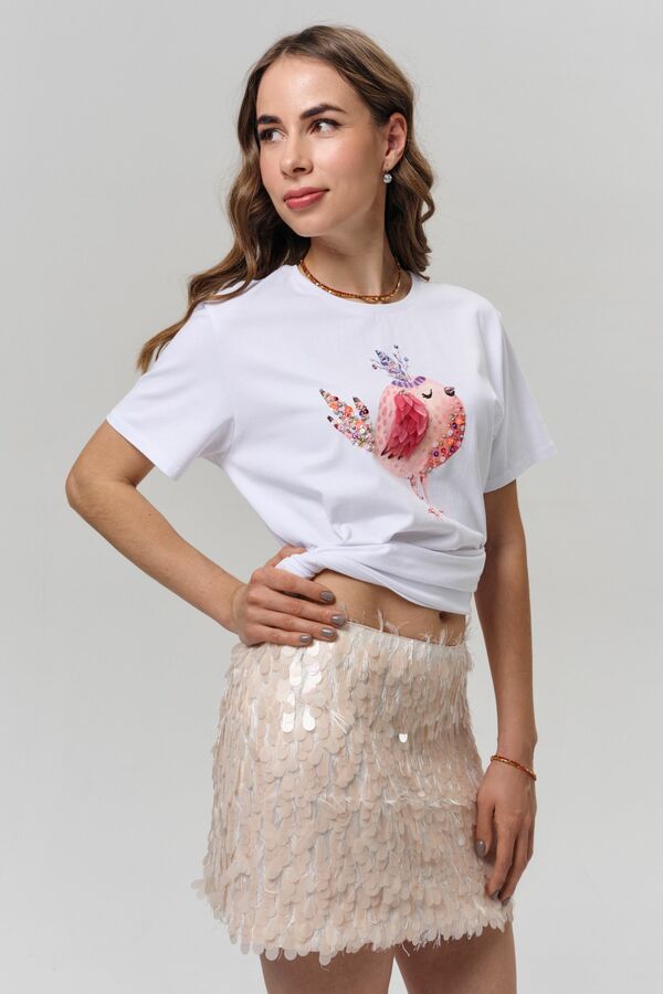 Футболка кокетка