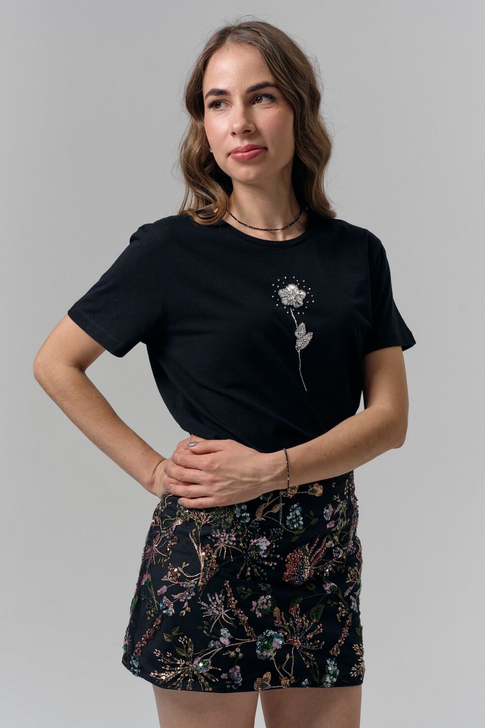 Футболка цветок
