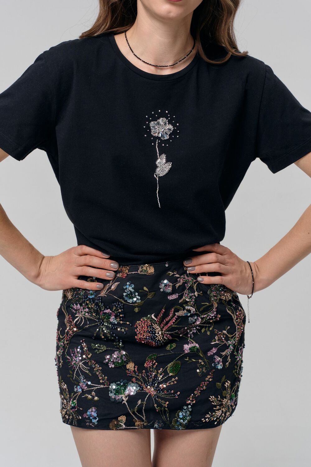 Футболка цветок