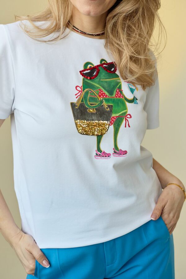 Футболка жабенция на отдыхе