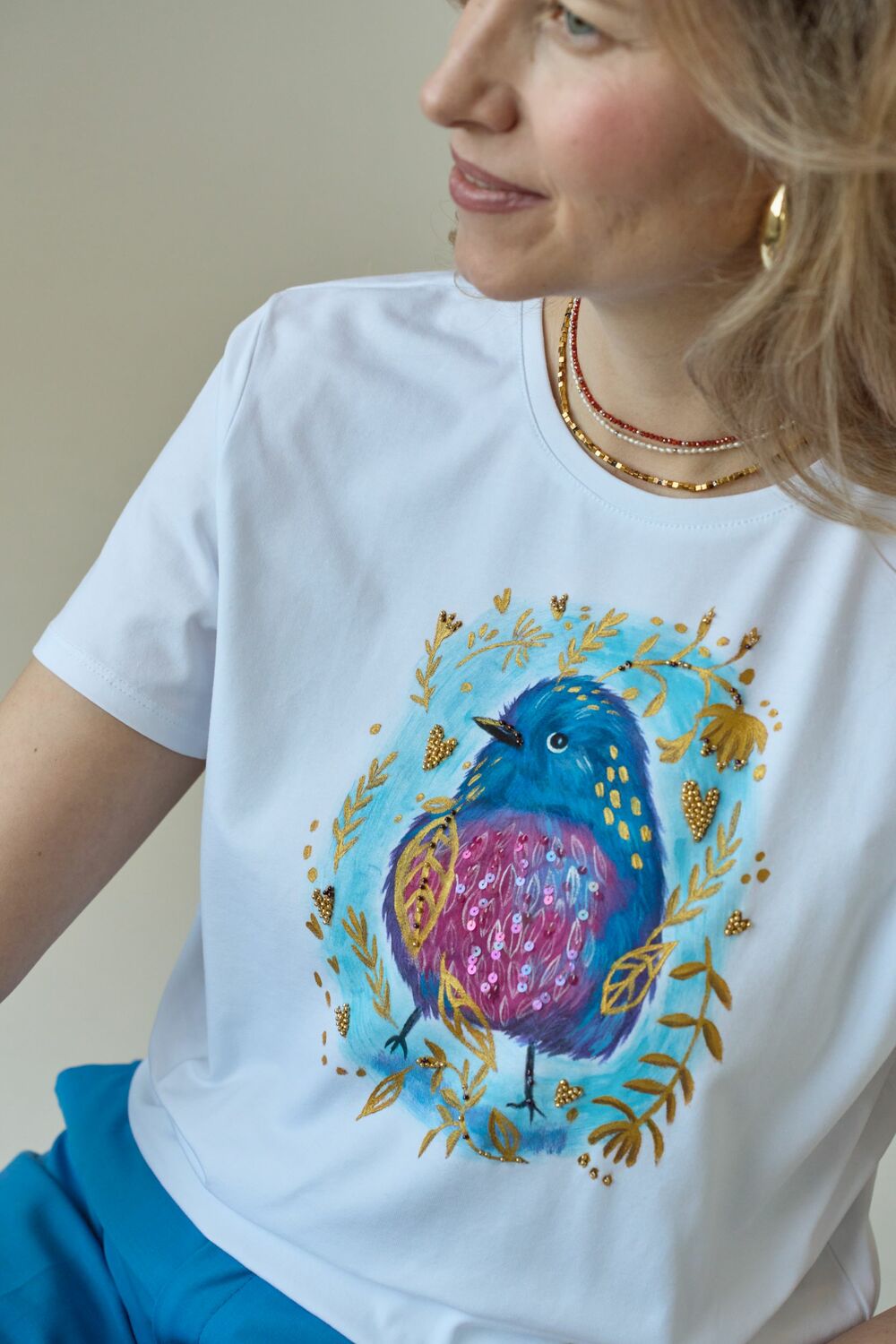 Футболка малиновка