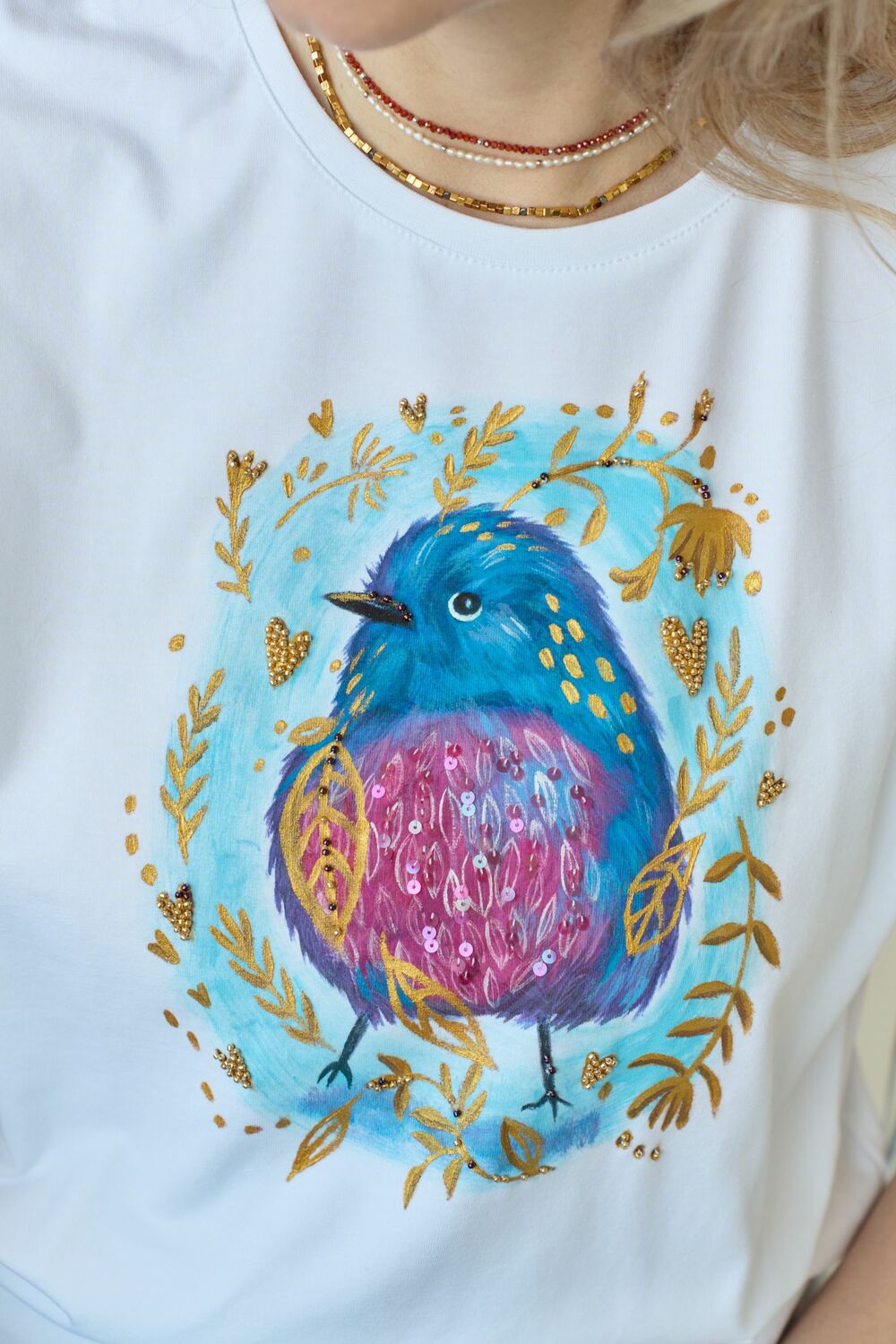 Футболка малиновка