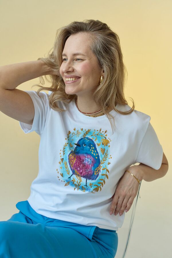 Футболка малиновка