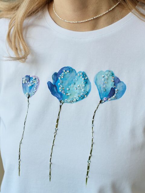 Футболка ирисы