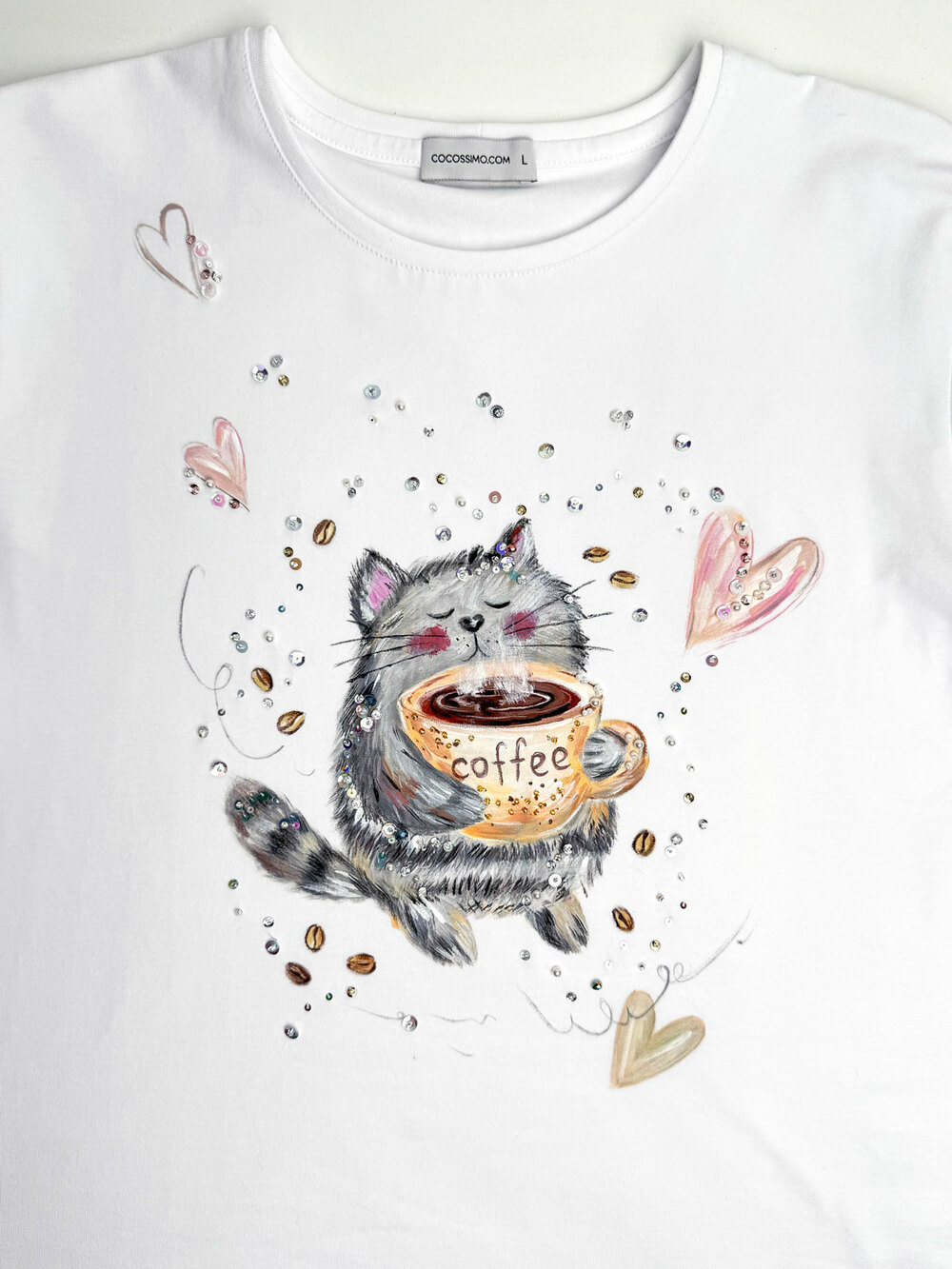 Футболка котик-кофеман
